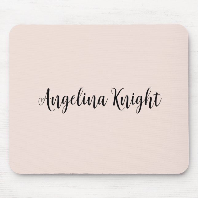 Elegant Snyggt Chic Handskriftsskript med oformate Musmatta (Framsidan)