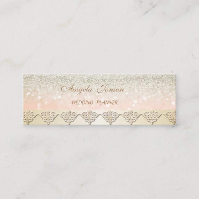 Elegant Snyggt Chic Proffesionell Mini Visitkort (Framsida)