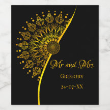 Elegant snyggt etnisk mandala svarta ornat