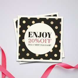 Elegant Snyggt Faux Golden Helgdag Coupon Rabattkort