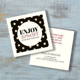 Elegant Snyggt Faux Golden Helgdag Coupon Rabattkort