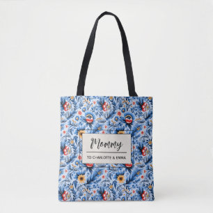 Elegant Snyggt Flowers Anpassningsbar Mamma & Kids Tygkasse