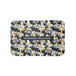 Elegant Snyggt Flowers Minimalist Bath Mat Badrumsmatta