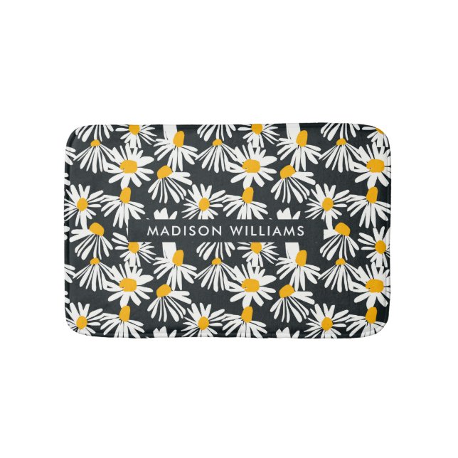 Elegant Snyggt Flowers Minimalist Bath Mat Badrumsmatta (Framsidan)
