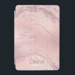 Elegant snyggt guld glitter marmor iPad mini skydd<br><div class="desc">Den här ipad cover-designen i söt har ett beskrivningsteckensnitt för  rosa ros,  struktur och elegant.</div>