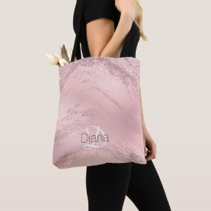 Elegant snyggt guld glitter marmor tygkasse