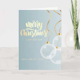 Elegant Snyggt jul Bollar Ornament Helgkort