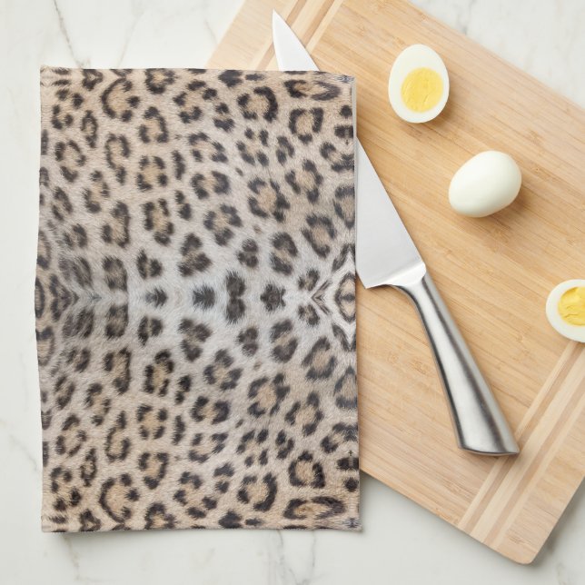 Elegant snyggt leopard cheetah päls print mönster kökshandduk (Vikt i Fjärdedel)