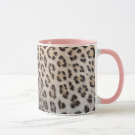 Elegant snyggt leopard cheetah päls print mönster mugg