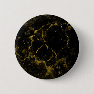elegant snyggt modern chic svart och guld marmor knapp