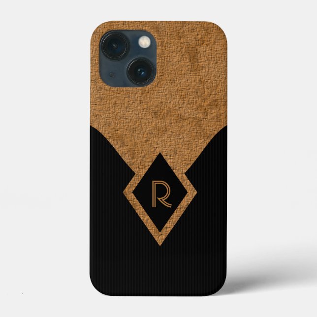 Elegant Snyggt Monogram Black Tan Classy Tuff (Baksida)