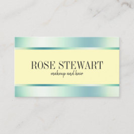 Elegant snyggt mynta grönt och hår visitkort