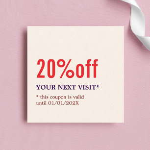 Elegant Snyggt Pastel Bold Beauty Coupon Rabattkort