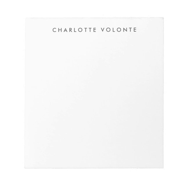 Elegant Snyggt Professionell Modern Anteckningsblock (Framsida)