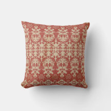 Elegant snyggt Red Damask inspirerad mönster