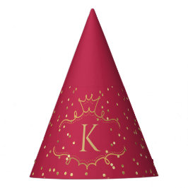 Elegant Snyggt Red Guld Dot och Royal Monogram