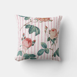Elegant Snyggt Ro Rosa Fransk Tickning Rand för   Kudde