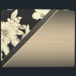Elegant Snyggt sofistikerad ,Guld Blommor iPad Skydd<br><div class="desc">Blommor i svart och Guld,  en elegant och en sofistikerad design.</div>