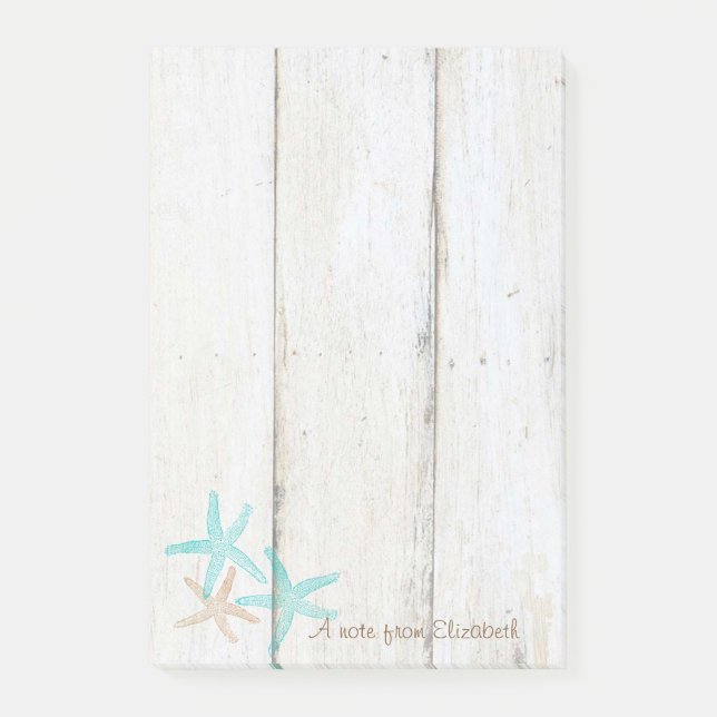 Elegant Snyggt,Wood Struktur,Seastars Post-it Block (Framsida)