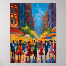 Elegant Sofisticated Harlem Renaissance Swing Poster