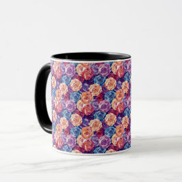Elegant Sofistikerad Chic Romantisk Blommig Mugg