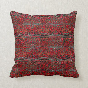 elegant sofistikerad guld ruby Red burgundy Kudde