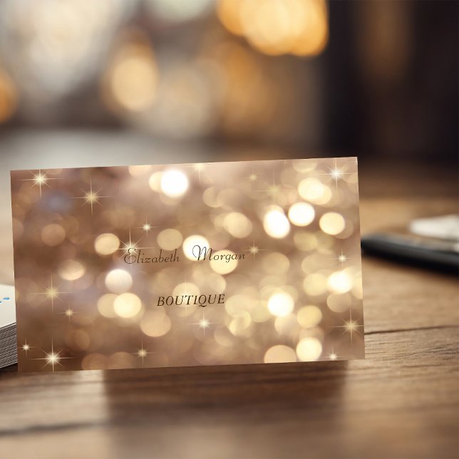 Elegant Sofistikerad Modern Bokeh Visitkort (Skapare uppladdad)