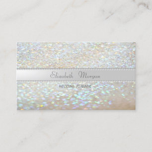 Elegant Sofistikerad Modern Glitter Bokeh,Pärlor Visitkort