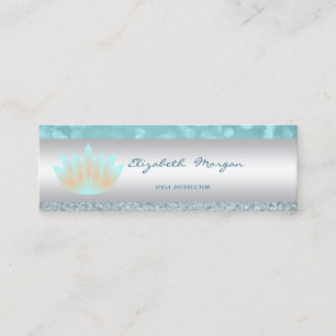 Elegant Sofistikerad Modern Glitterig Bokeh,Lotus Mini Visitkort