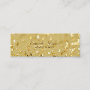 Elegant Sofistikerad Modern Glitterig Bokeh Mini Visitkort