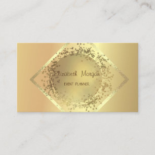 Elegant Sofistikerad Professionell Geometrisk Guld Visitkort