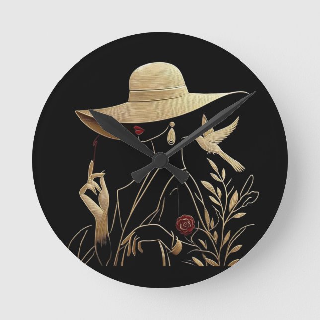 Elegant & Sofistikerad Rund Klocka (Framsida)