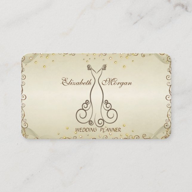 Elegant Sofistikerad Stilren Professionell,Klädsel Visitkort (Framsida)
