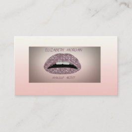Elegant Sofistikerat Modern Glittery Läppar Visitkort