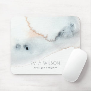 Elegant Soft Aqua Blue Guld Watercolor Beachy Musmatta