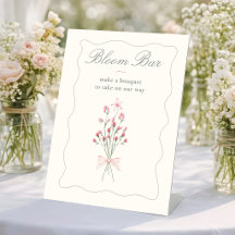 Elegant soft Fresh off the market Tabletop sign