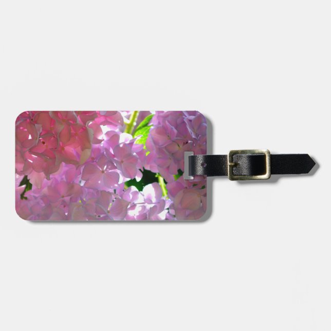 Elegant soft rosa blommigt rosa hydrangeas ro bagagebricka (Horisontell Framsida)