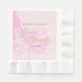 Elegant Soft Rosa Bröllop Dress Möhippa Pappersservett