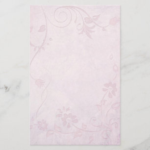 Elegant Soft Rosa Vintage bröllop Brevpapper