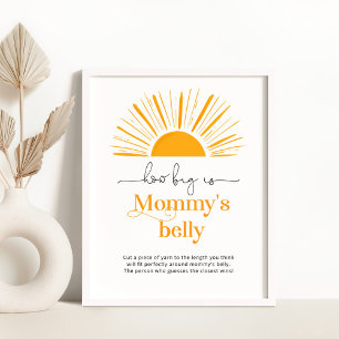 Elegant sol hur stort är mamma Blocky-spelet poste Poster