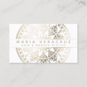 Elegant sol- Mandala Businesscards - beställnings Visitkort