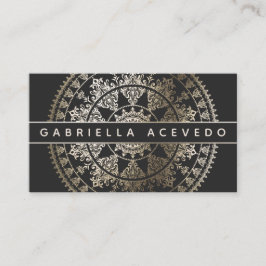 Elegant sol- Mandala Businesscards - beställnings- Visitkort