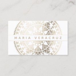 Elegant sol- Mandala Businesscards - beställnings- Visitkort