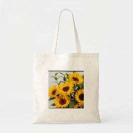 Elegant Solblommor Bild Tote Bag Tygkasse