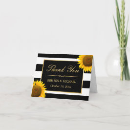 Elegant Solblommor Black White Rand Tack