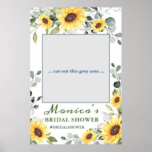 Elegant Solblommor Boho Möhippa Photo Prop Poster