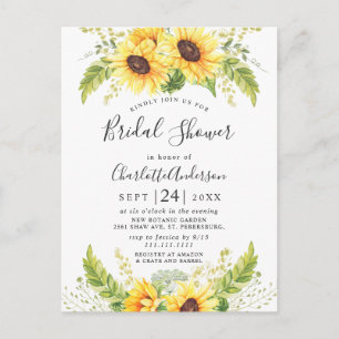 Elegant Solblommor Eucalyptus Möhippa Card Vykort