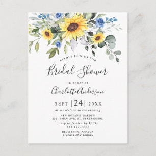 Elegant Solblommor Eucalyptus Möhippa Card Vykort