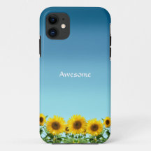 Elegant Solblommor på Himlar Blue