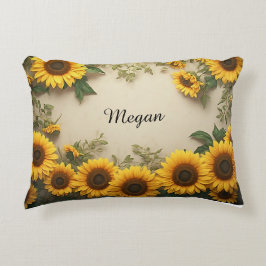 Elegant solfjärilarrangemang illustration prydnadskudde